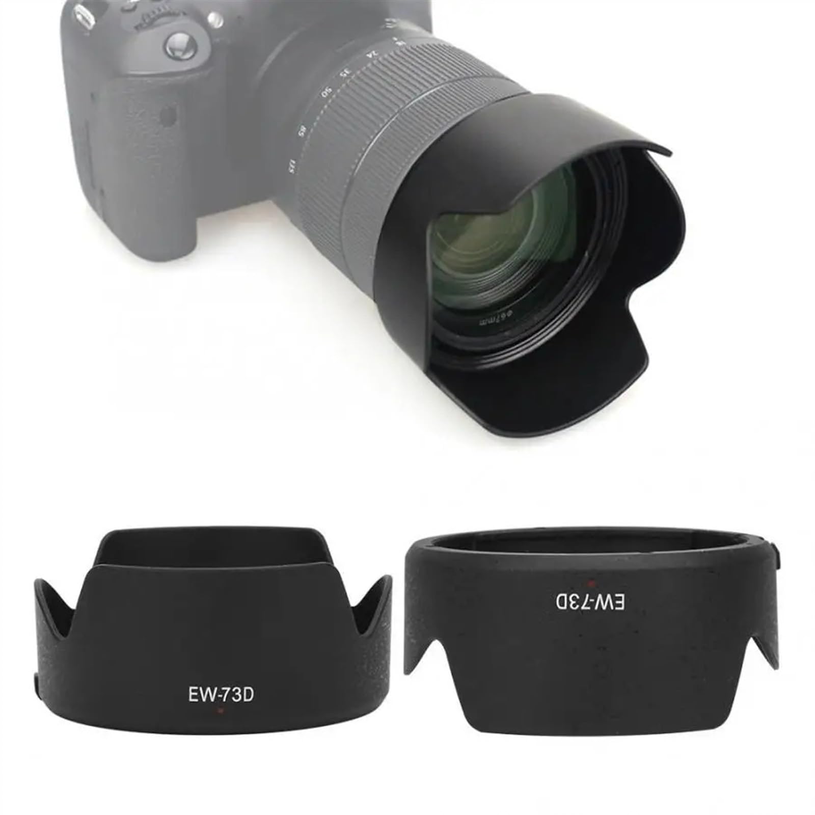 Amazon.co.jp: EW-73D カメラレンズフード for canon EF-S 18