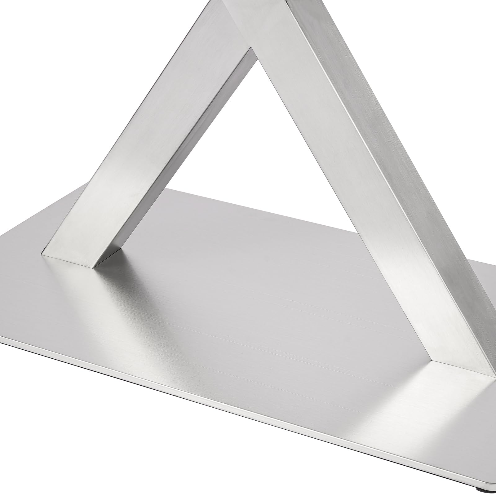 Patas de mesa de acero inoxidable, marco de mesa X-Frame, estructura de escritorio, 200 kg, patas modernas de 72 cm de altura, inoxidable, ahorra espacio, para cocina y oficina, base de 70 x