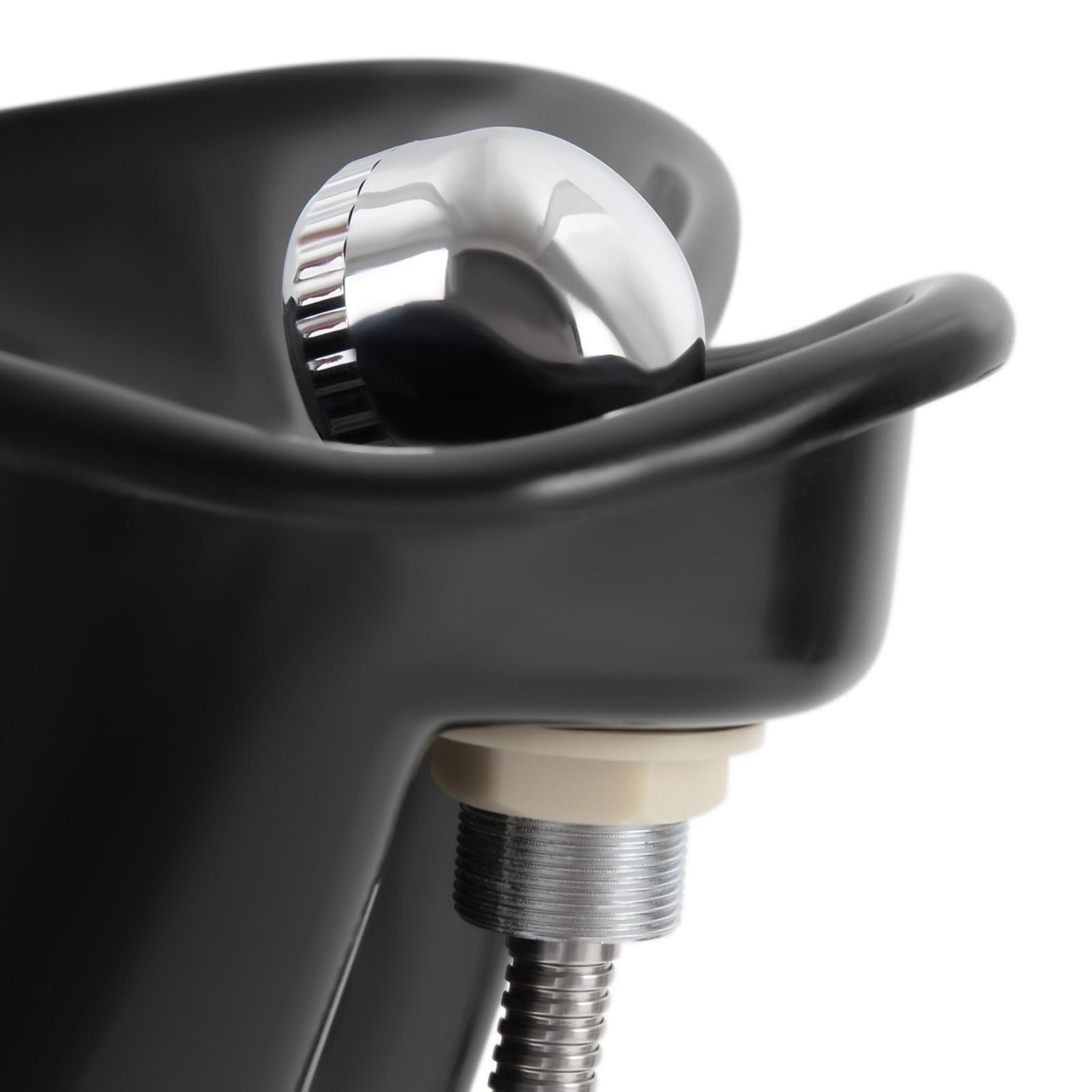 Tragbares Shampoo Becken, 3.44-4.59ft Einstellbarer Höhenbereich Mobiles Haarwaschbecken Friseur Waschbecken Rückwärtswaschbecken mit 10L*2 Wassertank und Pumpe