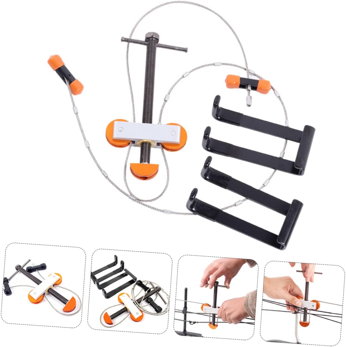 Happyyami 1 Set Bow Opener Archery Tool Bow Maintenance Tool Archery Auxiliary Tool Archery Opener Tools Professional Bow Tool Bow Installation Tool Steel Wire String Changer Bow Accessories