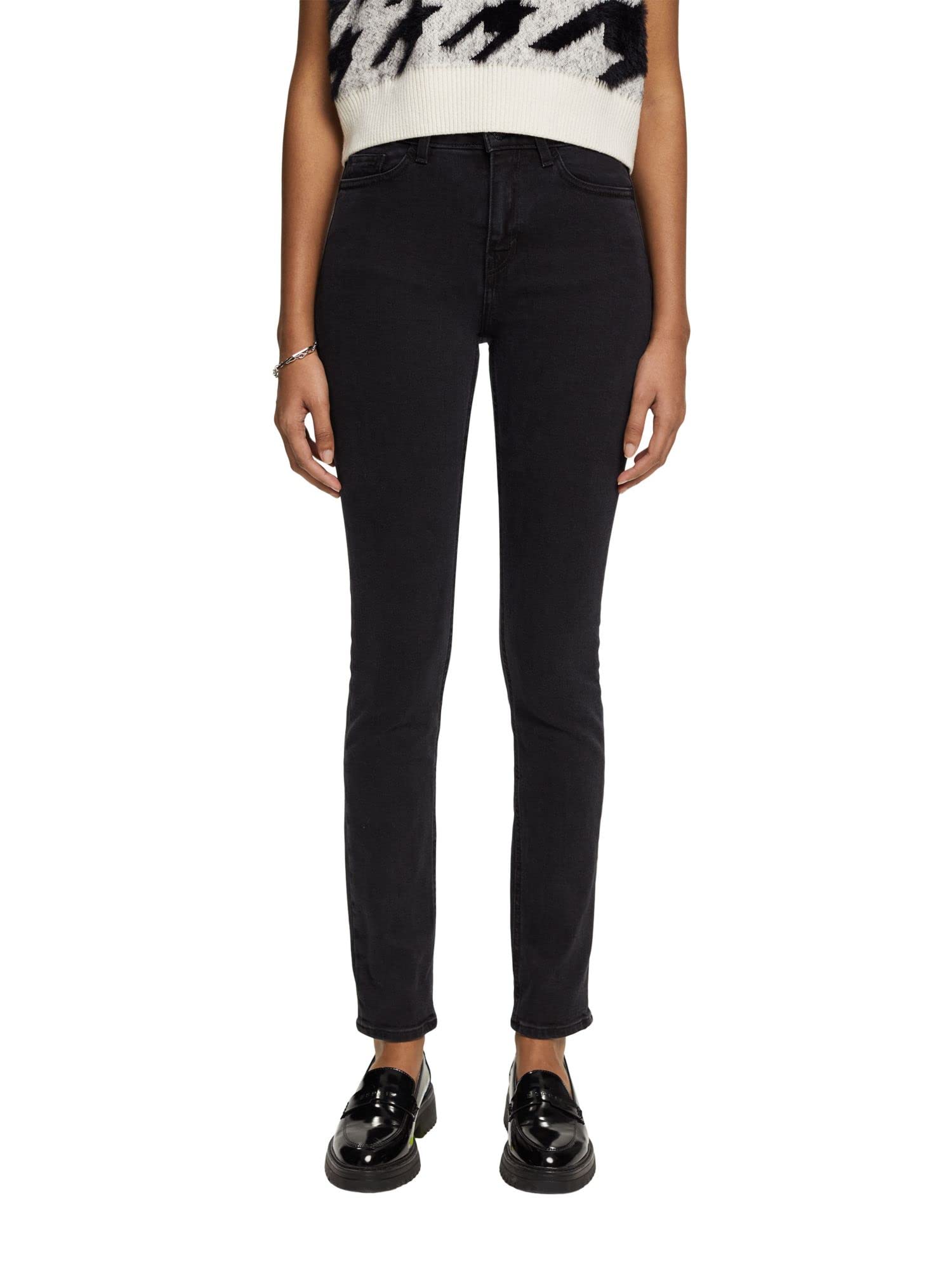 Esprit Women's 911/Black Dark Wash Jeans, 33W X 32L