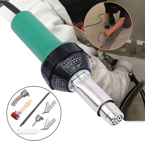 Miniatura 5 de Samger - Pistola de calefacción de aire caliente de 1500 W 110 V, kit de soldador de antorcha de aire caliente de plástico de mano, kit de soldadura