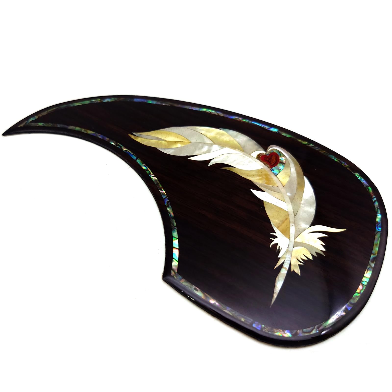 Guitar Pick Guard, Battipenna in abalone in palissandro autoadesivo for Chitarre acustiche folk D-45 Taylor(27)