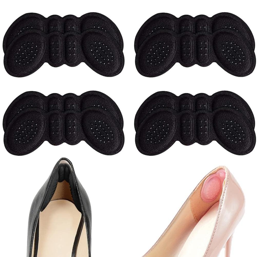 TAMQUSAKTAMQUSAK Heel Pads,Shoe Inserts for Women Men,Self-Adhesive Heel Grips Liner Cushions,Heel Inserts for Loose Shoes Too Big Shoe Inserts,Filler Improved Shoe Fit and Comfort-Black(PACK OF 1)