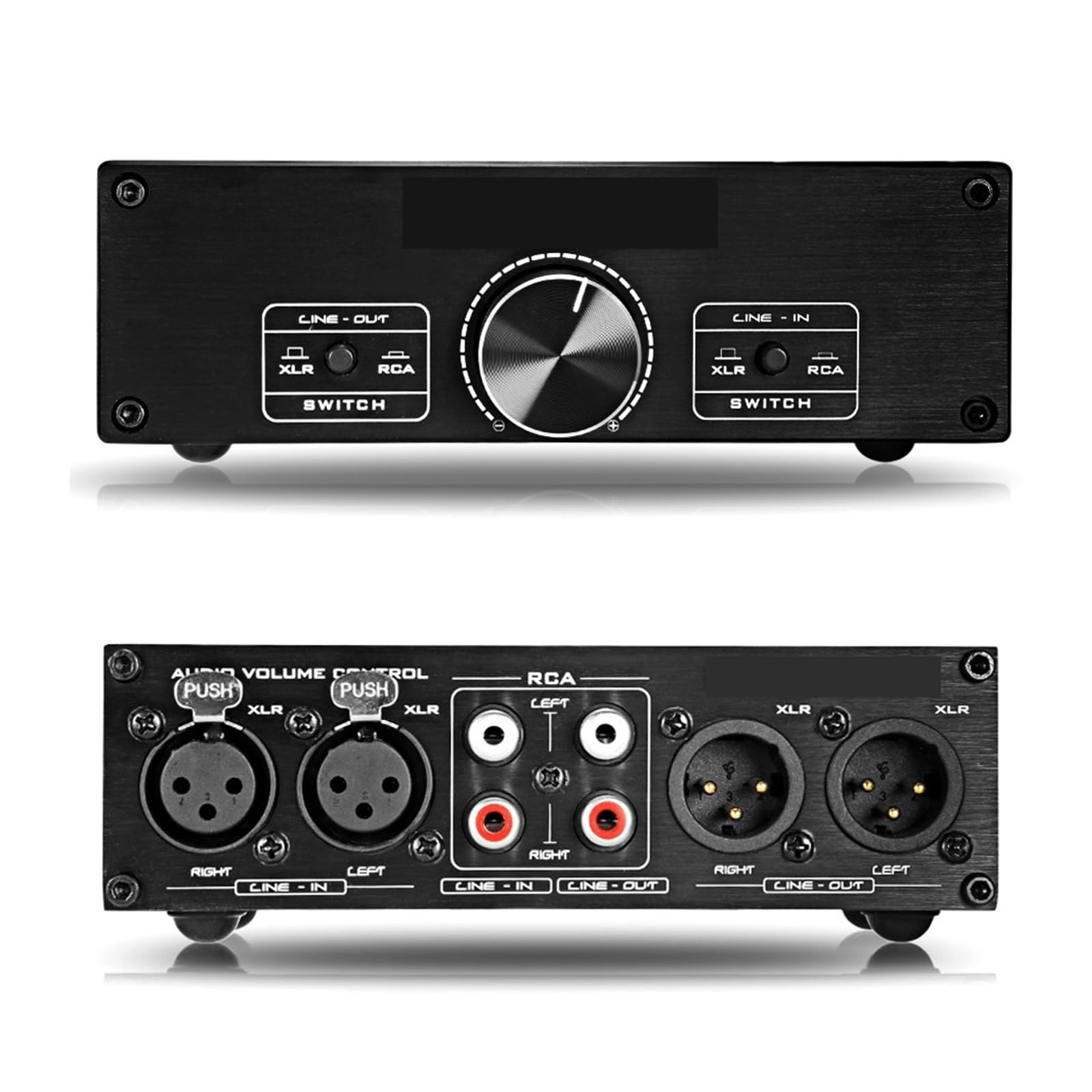 Balanced Passive Stage Active Speaker Dual-Channel Volume Adjustment Controller 2 in 2 Out Switcher