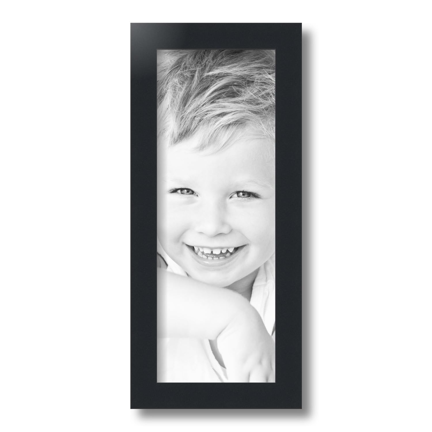 Amazon.com - ArtToFrames 6x16 inch Satin Black Picture Frame