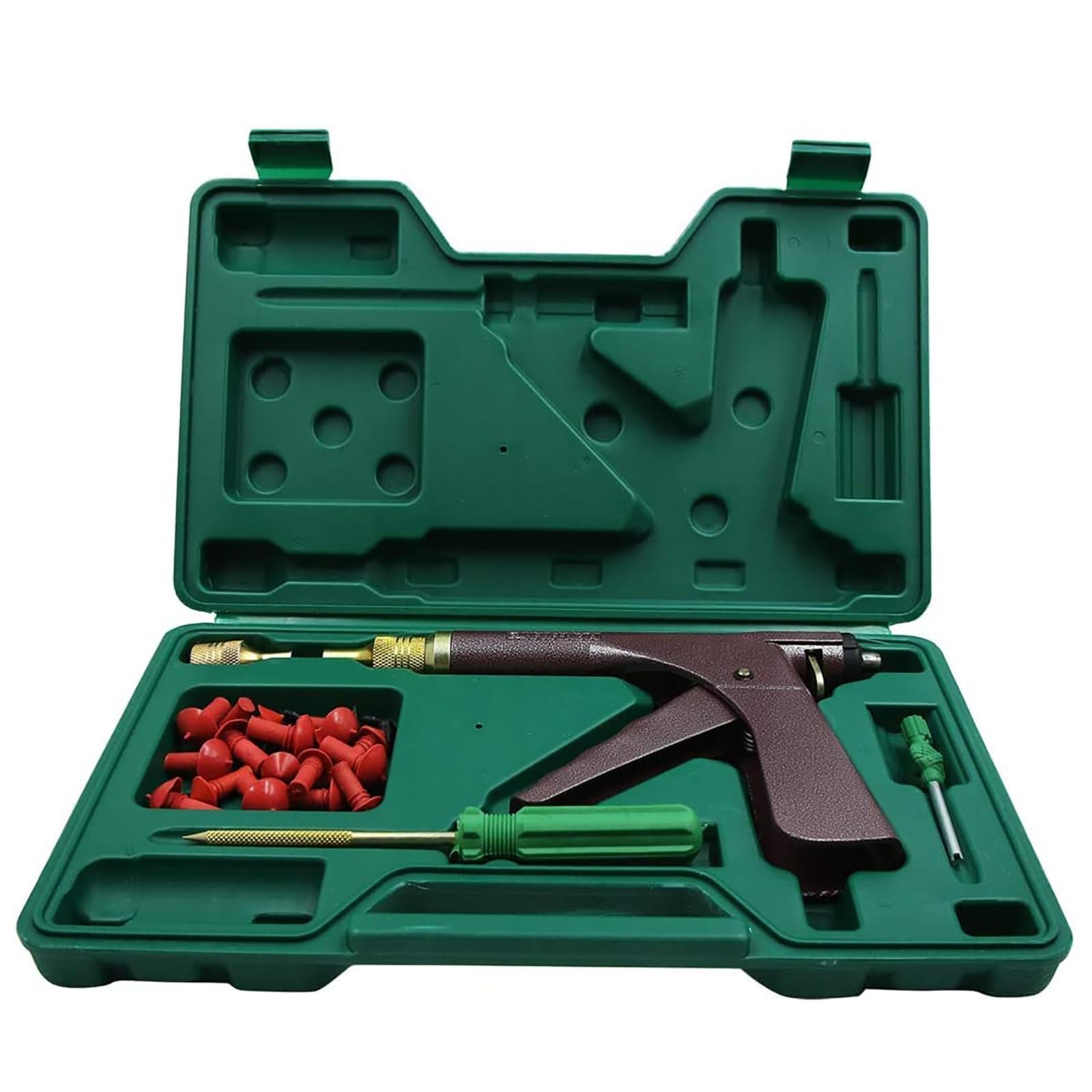Kit de reparación de pinchazos de neumáticos sin cámara, kit de reparación de tapones para neumáticos, kit de reparación de neumáticos de motocicleta con tapones tipo hongo, herramientas de reparación