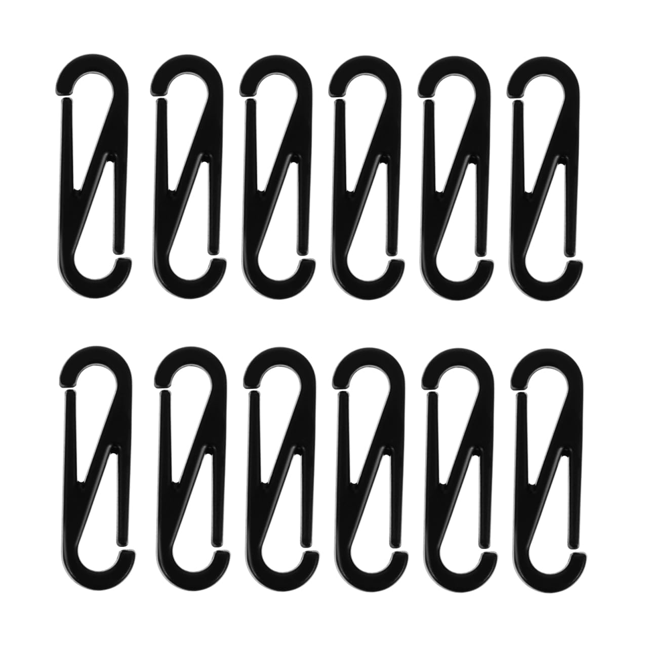 Operitacx Figure 8 Hook Buckle Plastic Fastener Lightweight Snap Clip for DIY Hardware Accessories Ideal for Lanyards Gloves Towels Pack of 100