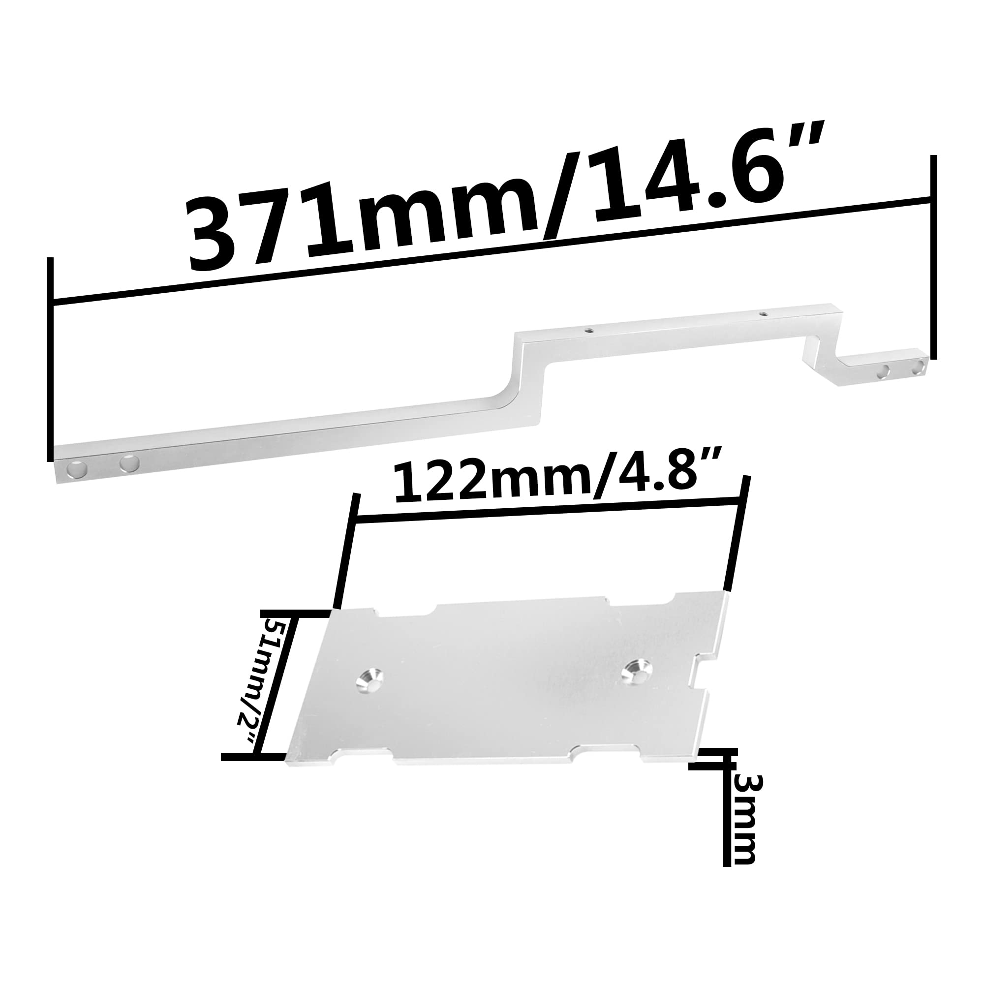 Supporti differenziale centrale in alluminio 1/5 Himoto