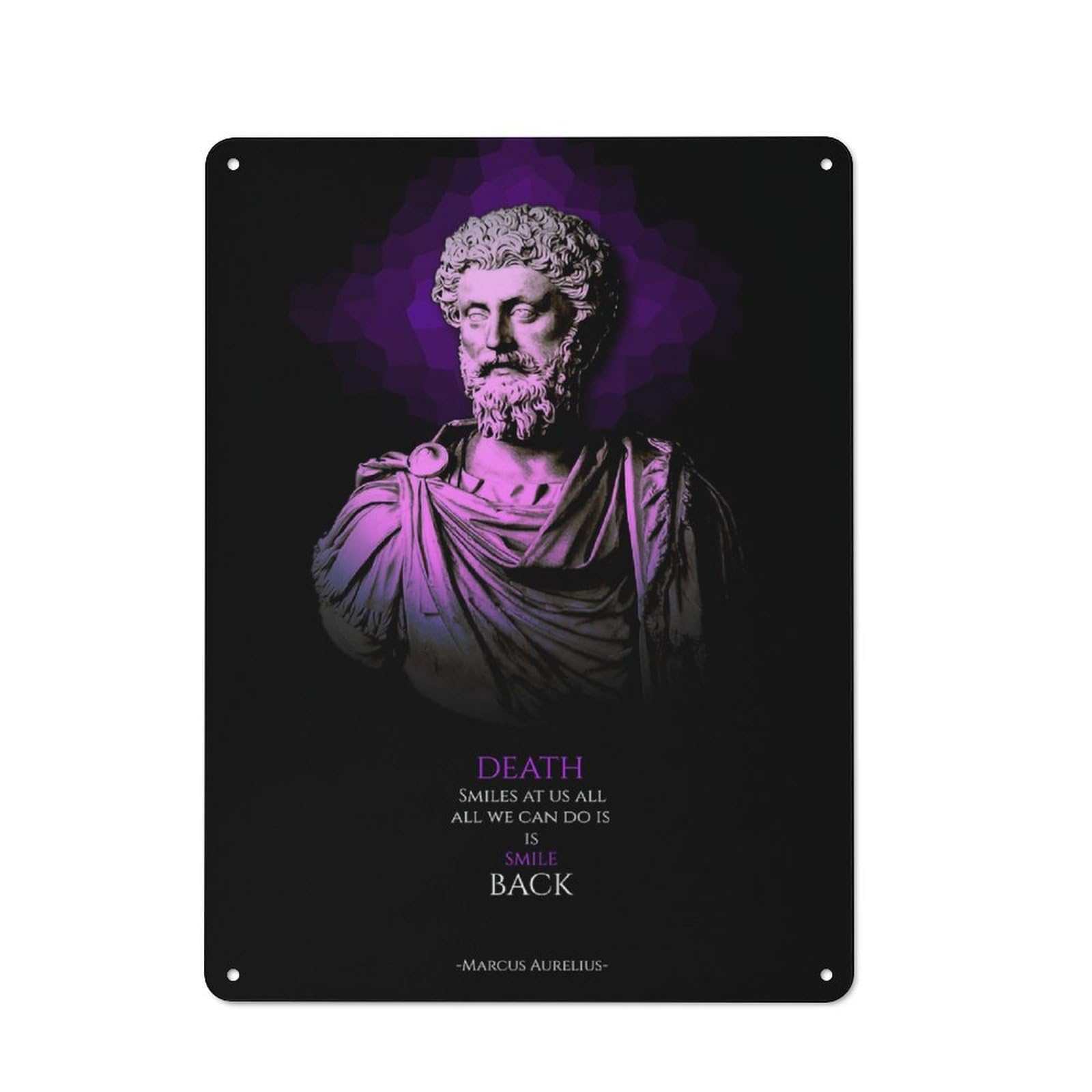 Junmoney Royal Marcus Aurelius Quote Retro Tin Sign 40X30cm For Workshop Wall, For Home Interiors And Metal Sign Collectors