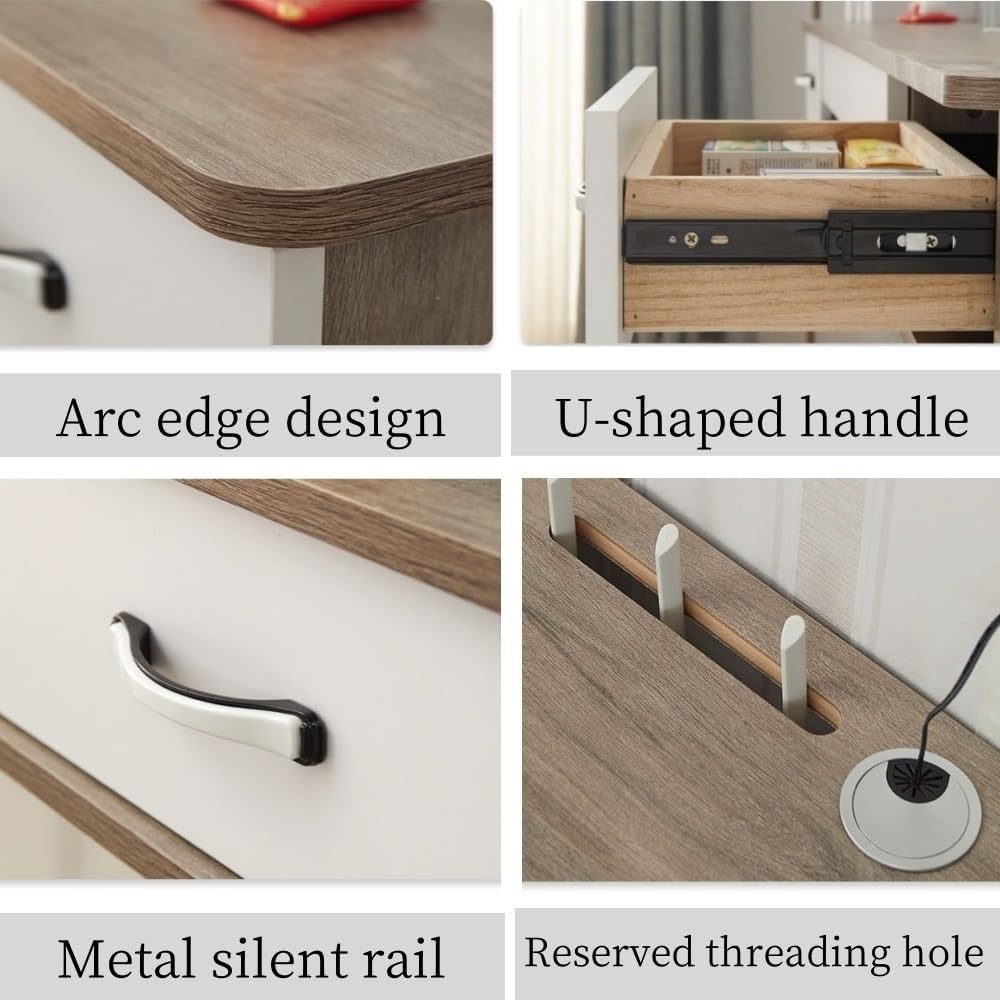 Generico Mobile Porta TV sospeso Moderno, consolle multimediale a Parete con 2 cassetti e ripiano portaoggetti per Soggiorno - Utilizzo Versatile (Naturale, 55,1" x9,4 x7,1)