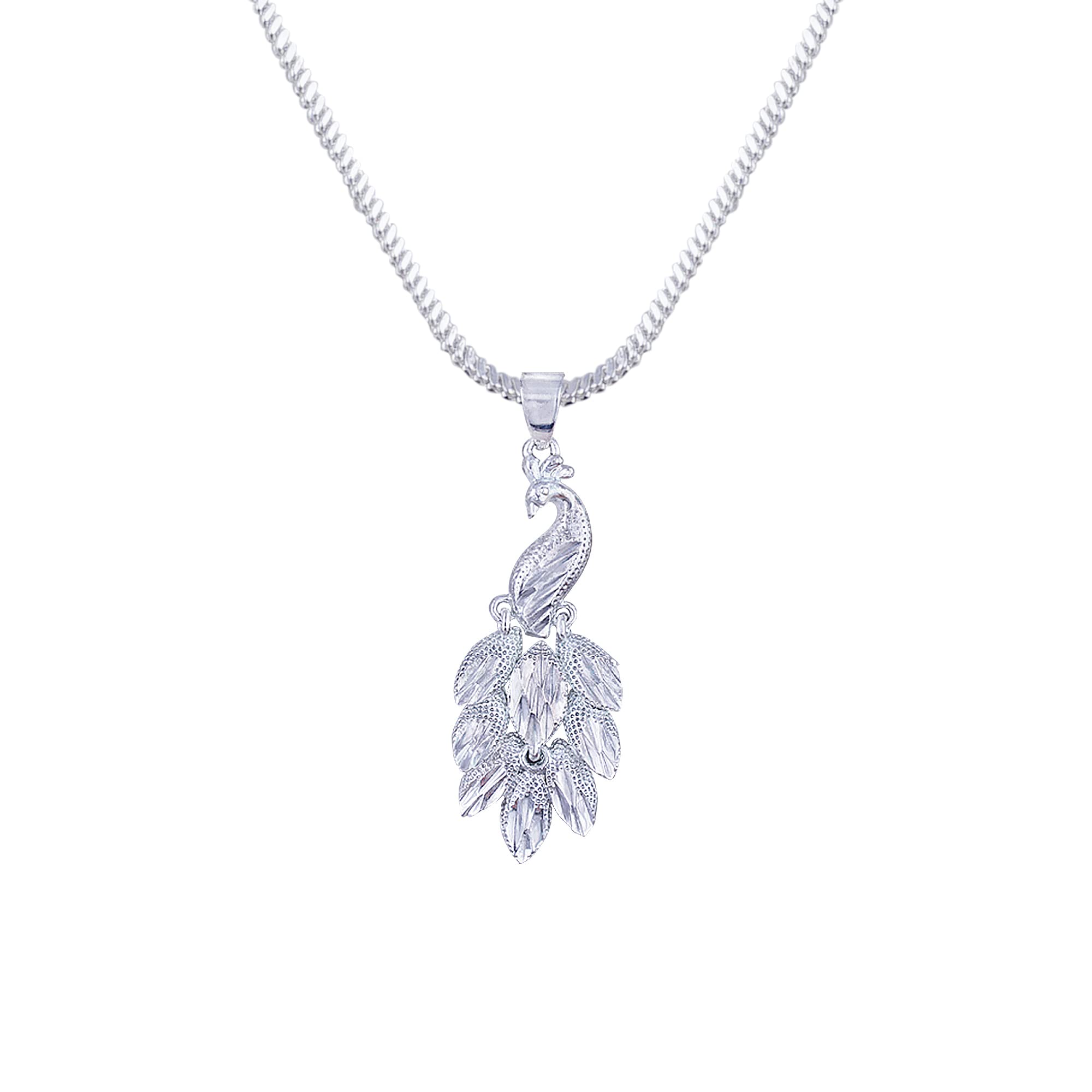 Jewellery for Less Stylish Silver Plated Designer Chain With Star Shape pendant for Women and Girls.-image-47