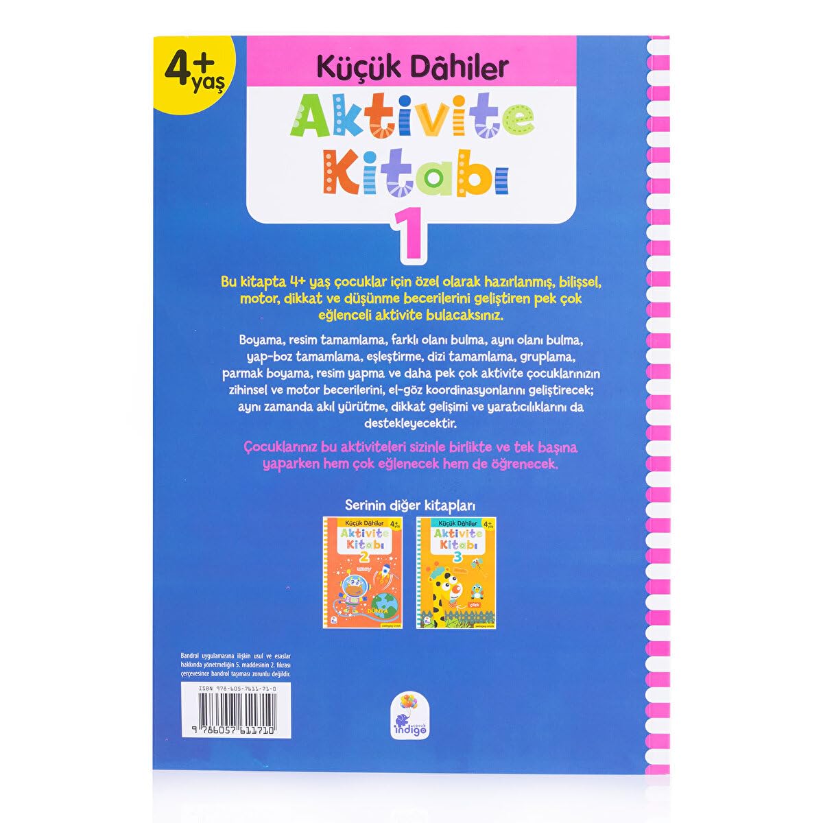 Aktivite Kitabı 1 - Küçük Dahiler 4+Yaş: Pedagog Onaylı