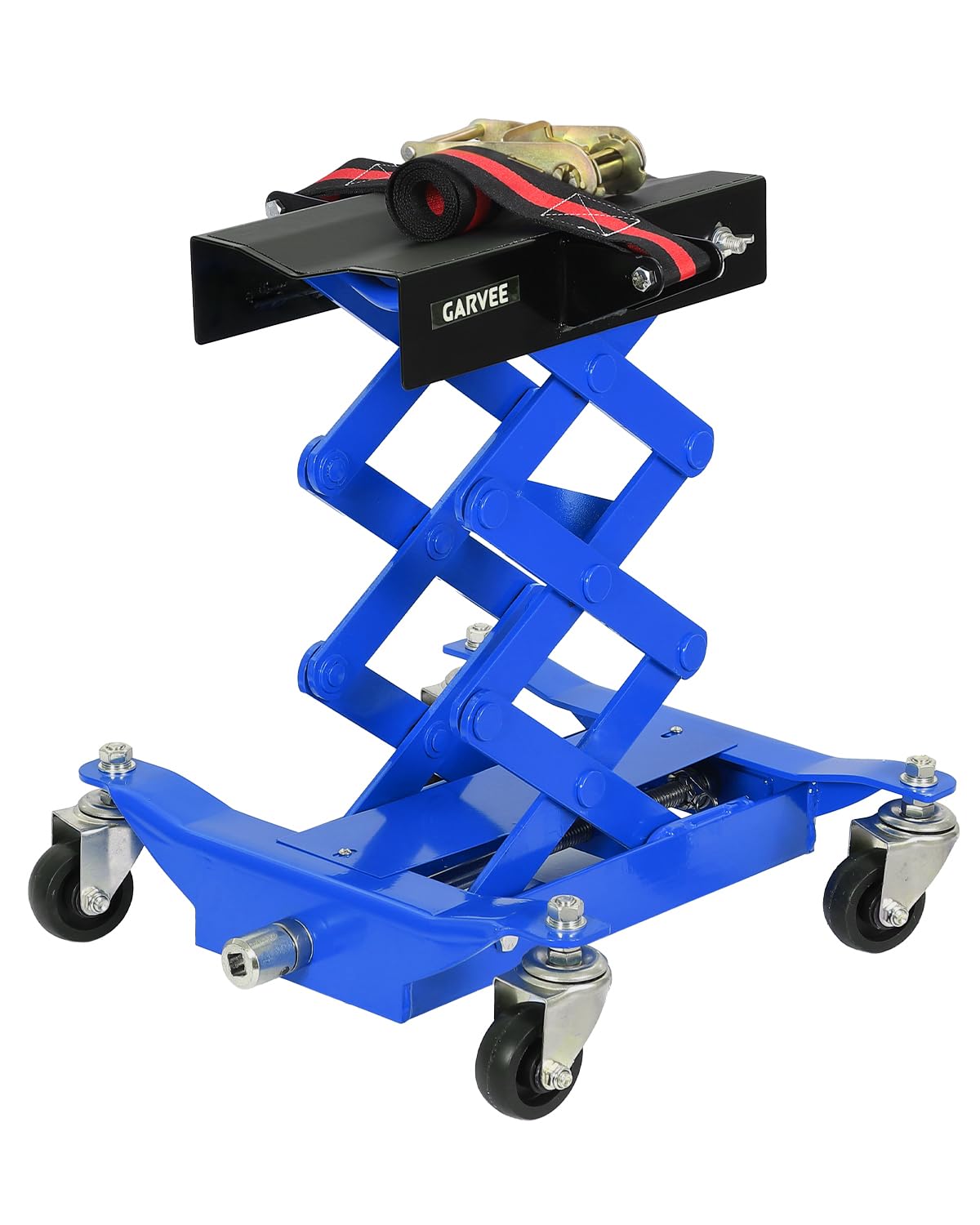 Cric De Transmission Au Sol Capacité 200KG, Réglable en Hauteur 17,8-58cm