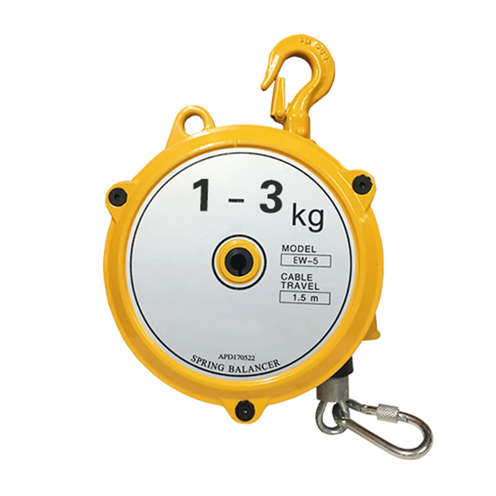 WEKONUMEX Retractable Spring Balancer, Spring Balancer Retractor Alloy Steel Multiple Load Ranges Industrial Tool Support(1-3kg)