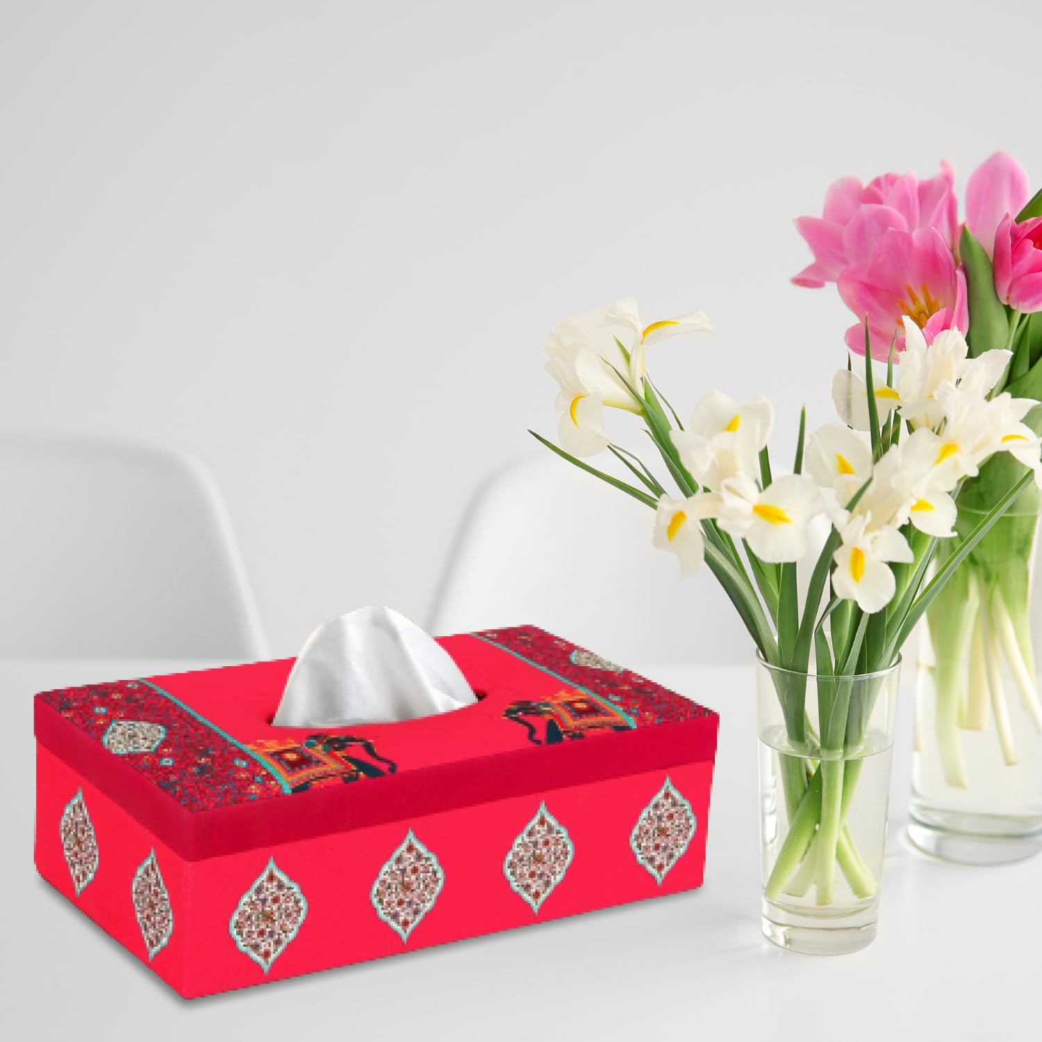 Stylish Tissue Box Holder - Handcrafted & Elegant -30