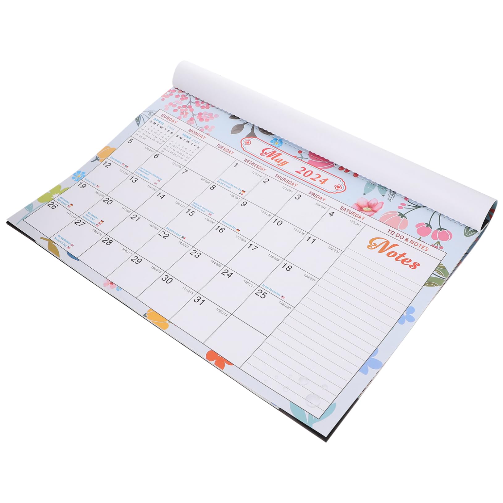 Lurrose 3stücke Monatlicher Wandkalender Mit Feiertagen Praktischer Planer Für Büro Und Zuhause Für Organisation Ihres Terminkalenders Schöner Und Funktionaler Wandkalender Für Jeden