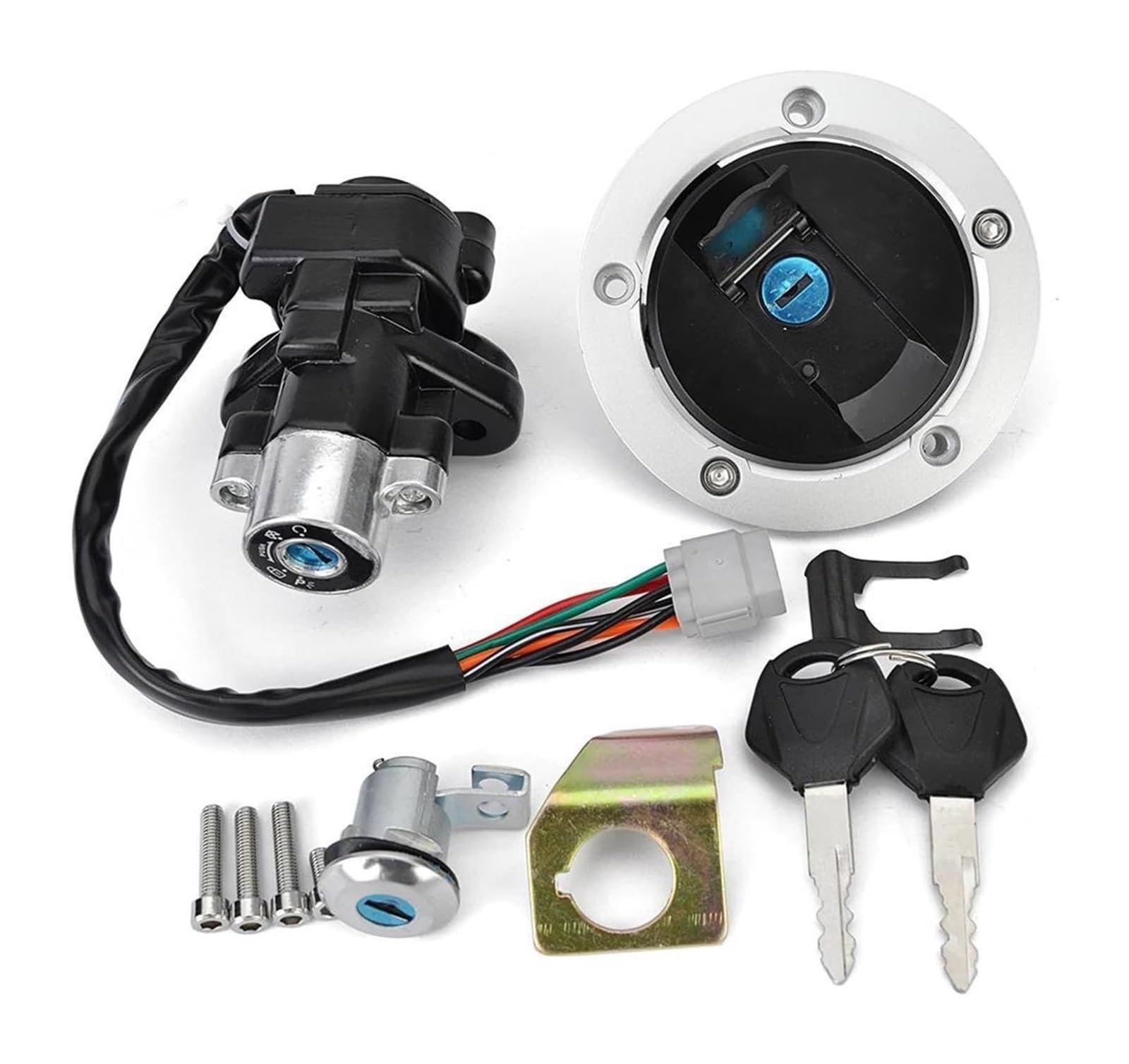 Cerradura De Encendido para Suzuki para DL650 para V Strom 2012-2016 37000-11861 Interruptor Arranque Cerradura Encendido Motocicleta Combustible Tanque Juego Llaves