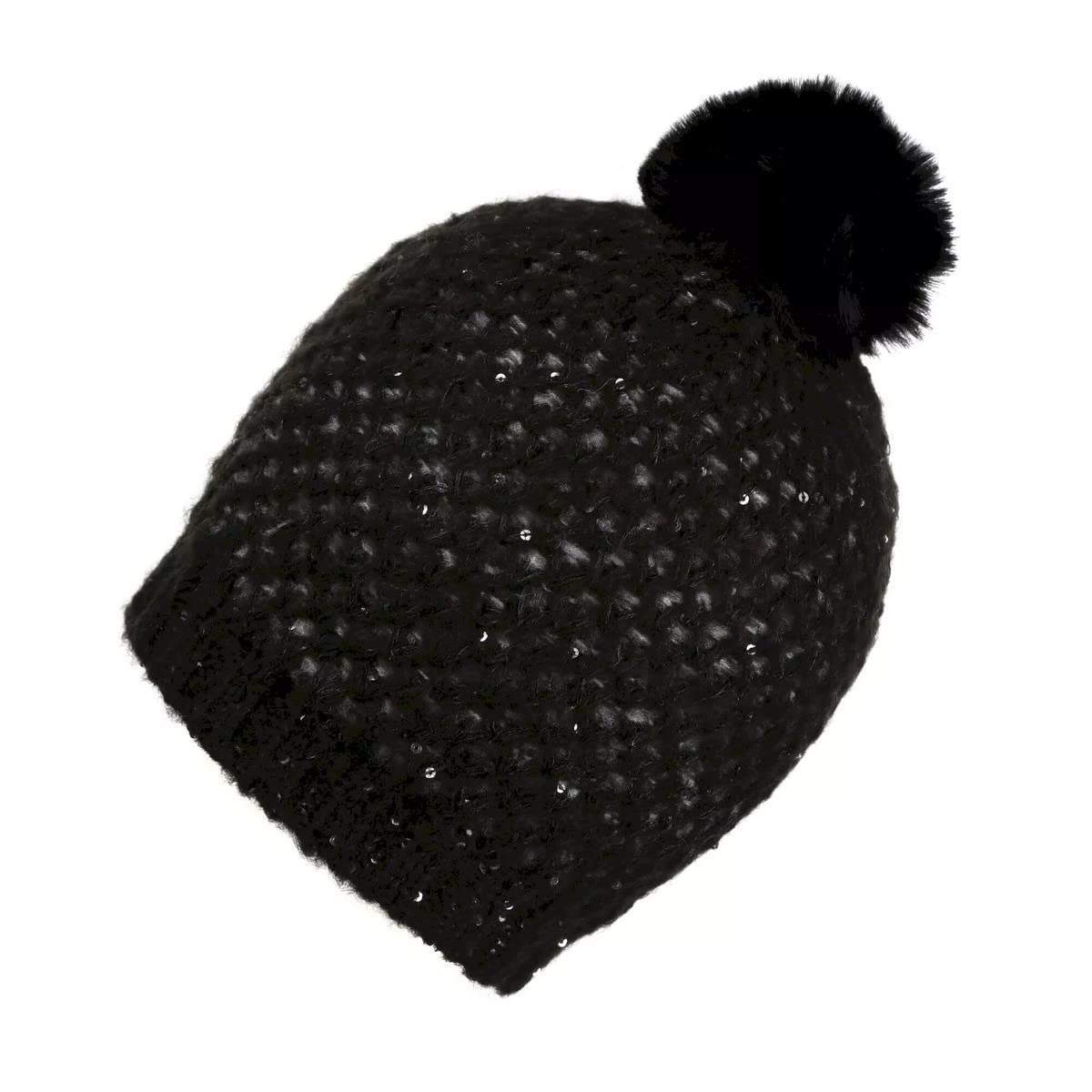 Regatta Womens Lorelai IV Fleece Lined Pom Pom Beanie Hat Black