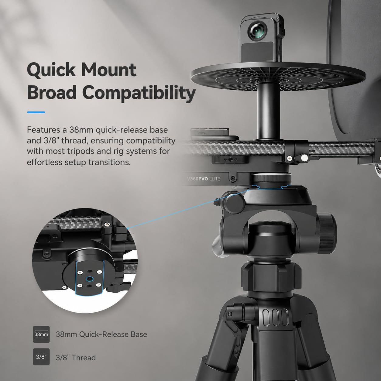 DF DIGITALFOTO V360EVO-ELITE a Doppio Asse Foto Booth 360 | A Doppio Asse Controllato da App Piattaforma Motorizzata per Fotografia di Prodotto, Video, Timelapse e Stop Motion