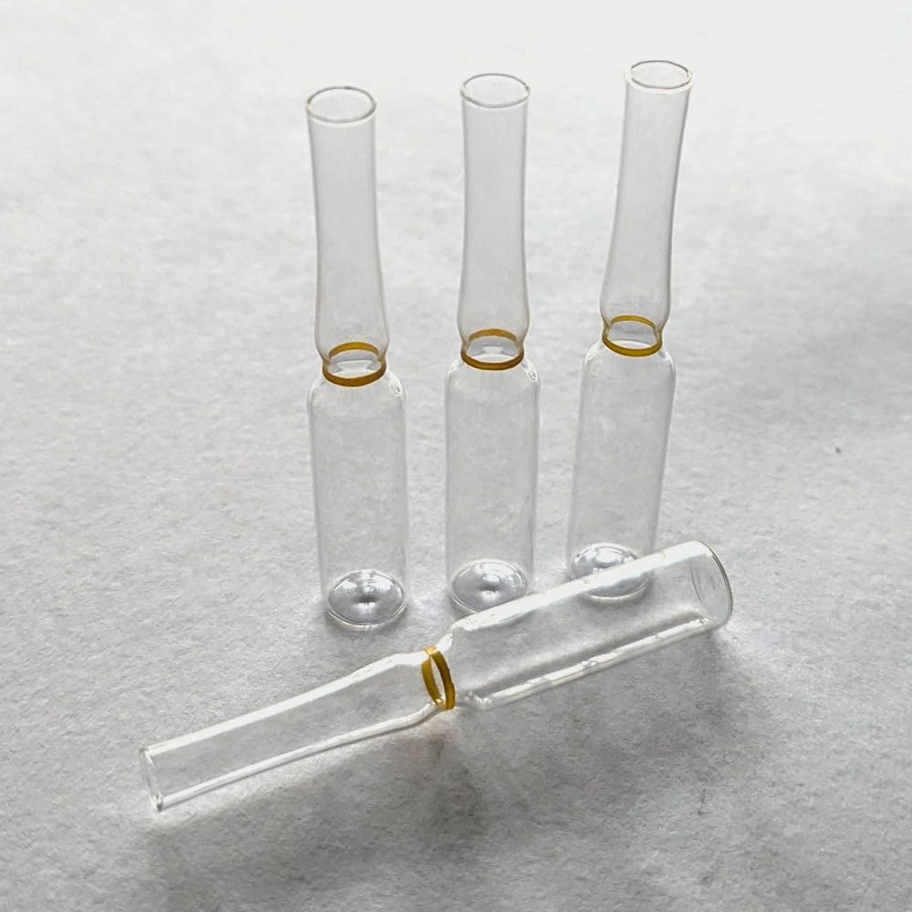 5 ml Flame Cut Ampoules, Form B, Color-Break Ring, Clear Tubular Glass, Type 1, DIN/ISO 9187-1 (Pack of 100)-image-10