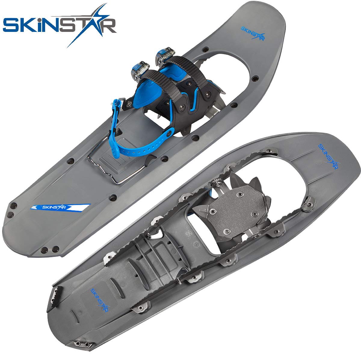 SkinStar - Racchette da Neve da 25 Pollici, Fino a 100 kg, con Custodia per Il Trasporto, Disponibile con o Senza Bastoncini