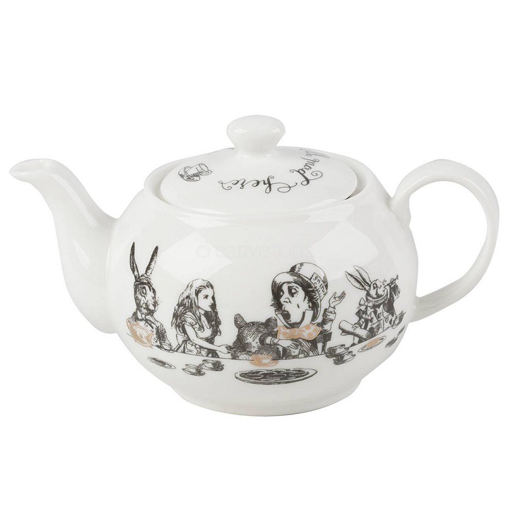 V&AAlice in Wonderland Mini Teapot in Gift Box, 450ml, White