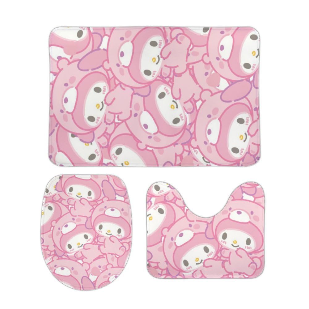Amazon｜バスマット 3点セット かわいい マイメロ トイレマット