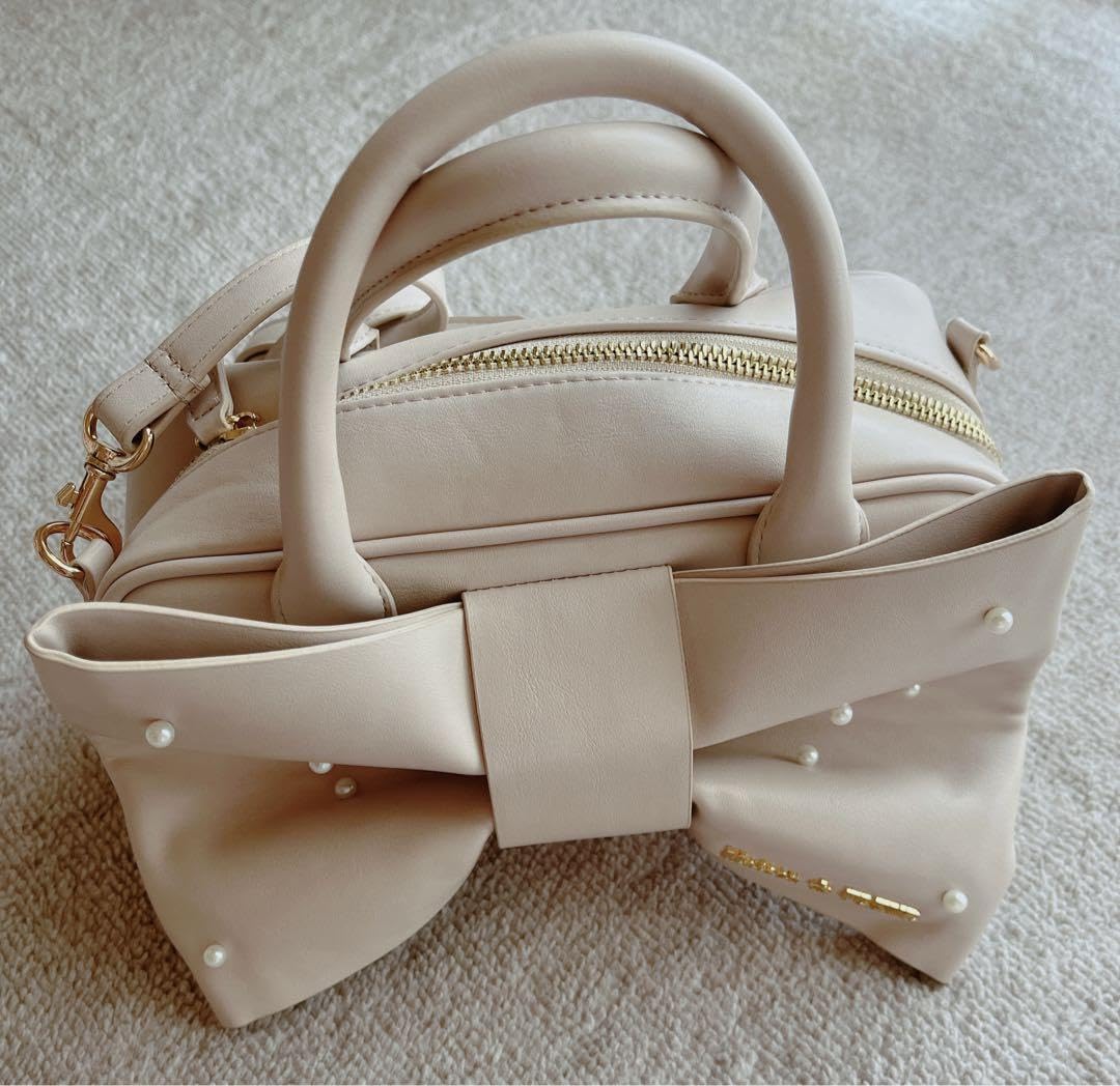 Maison de FLEUR ビッグリボンパールバッグ メゾン ド フルール Maison de FLEUR ビッグリボンパールバッグ