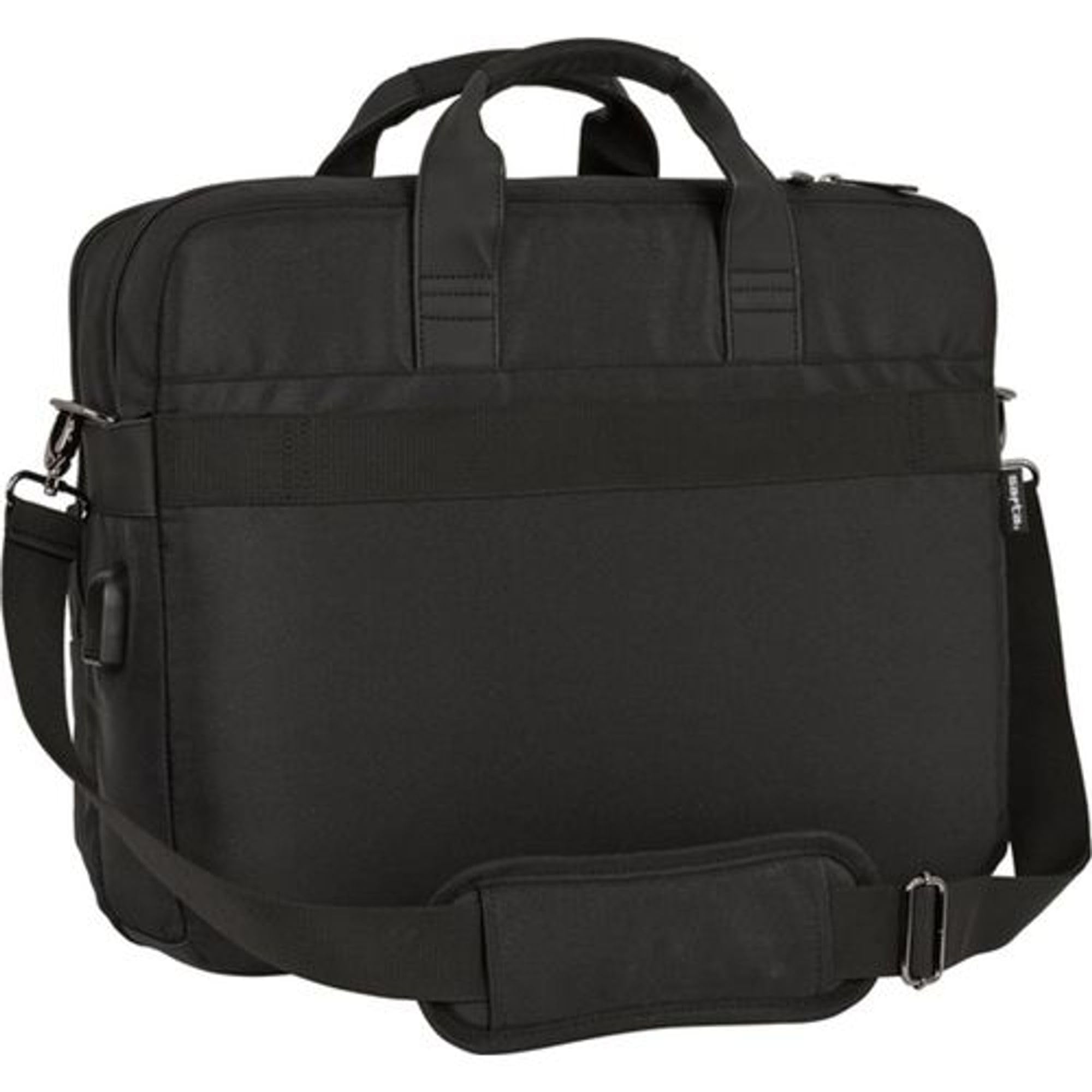 SAFTA | Maletín Portátil 15,6 Pulgadas y Tablet 10,6'' Business Black – Maletín Portátil Compartimentos Acolchados y Conexión USB Exterior, Ideal para Oficina y Viajes