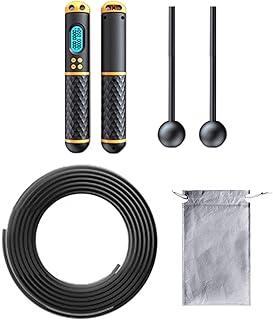 Digital counter speed rope, Speed jump rope with counter, Skipping rope with timer and counter, Adjustable jump rope with digital counter, 2n1 fitness rope with speed counter for Fat Burning, Workout