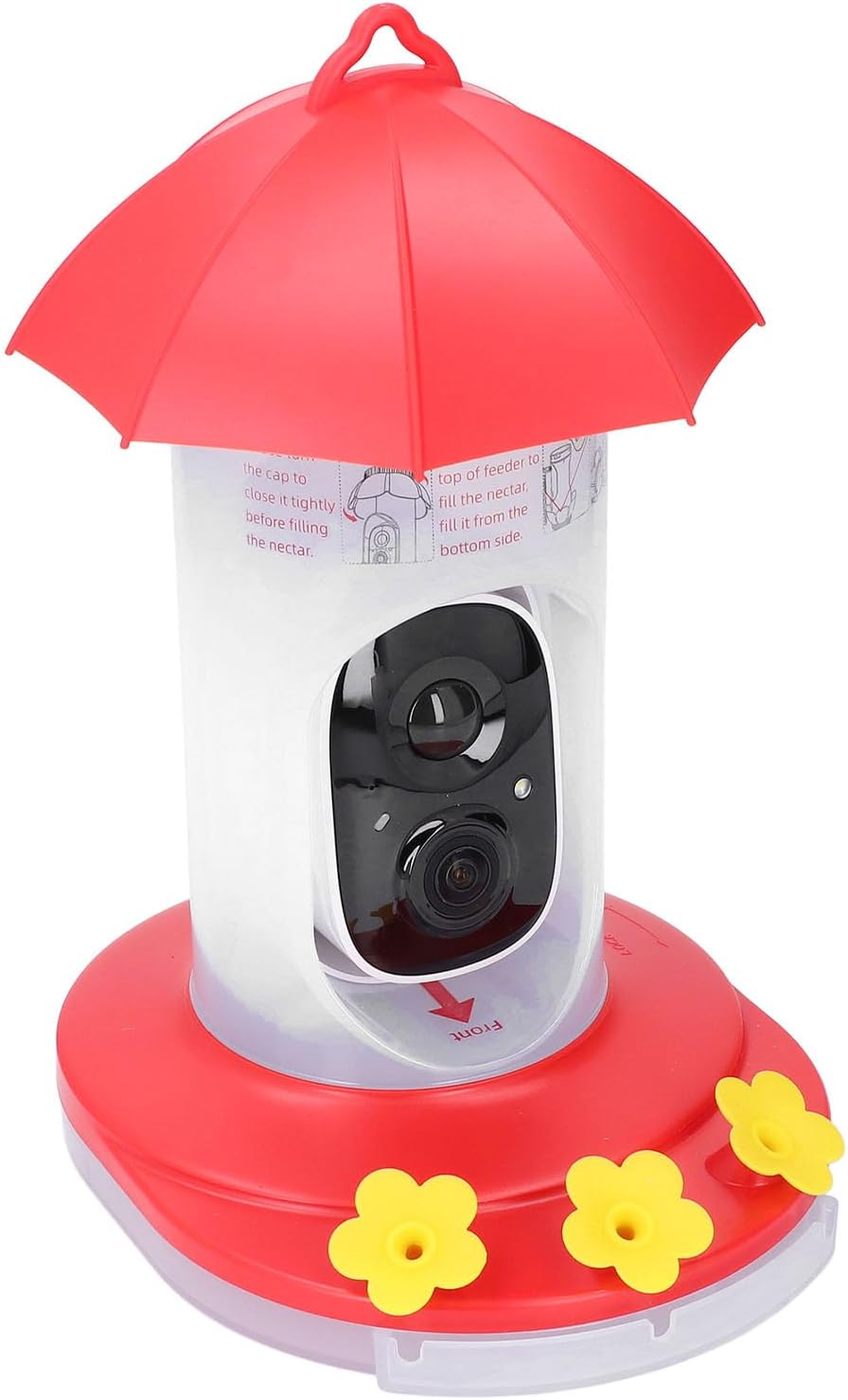 SUNGOOYUE Bird Watching Camera Smart AI Identified IP65 WiFi Birdhouse for Outdoor Bird Watching Enthusiasts ABS