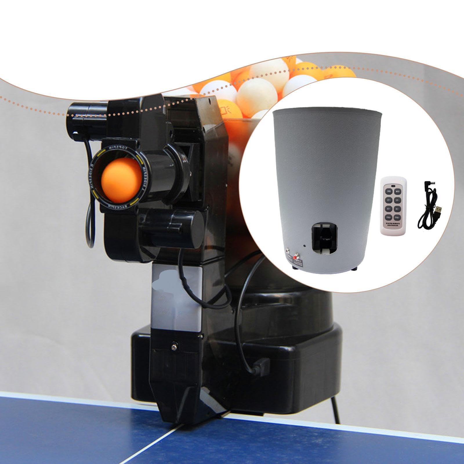 kowaku Máquina de Pong Robot de Tenis de Mesa, Equipo de Práctica con Control Remoto, Automática, Portátil para Jugar, Entrenamiento de Ejercicio
