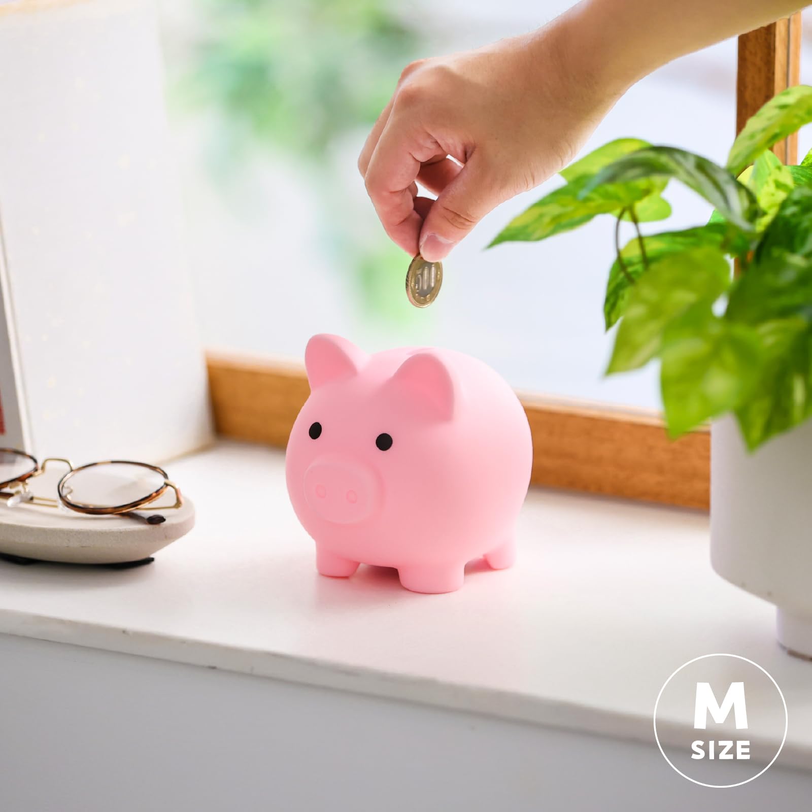 可愛いブタさん貯金箱 Amazon.co.jp: 貯金箱 ぶた 500円玉貯金 かわいい 割れない