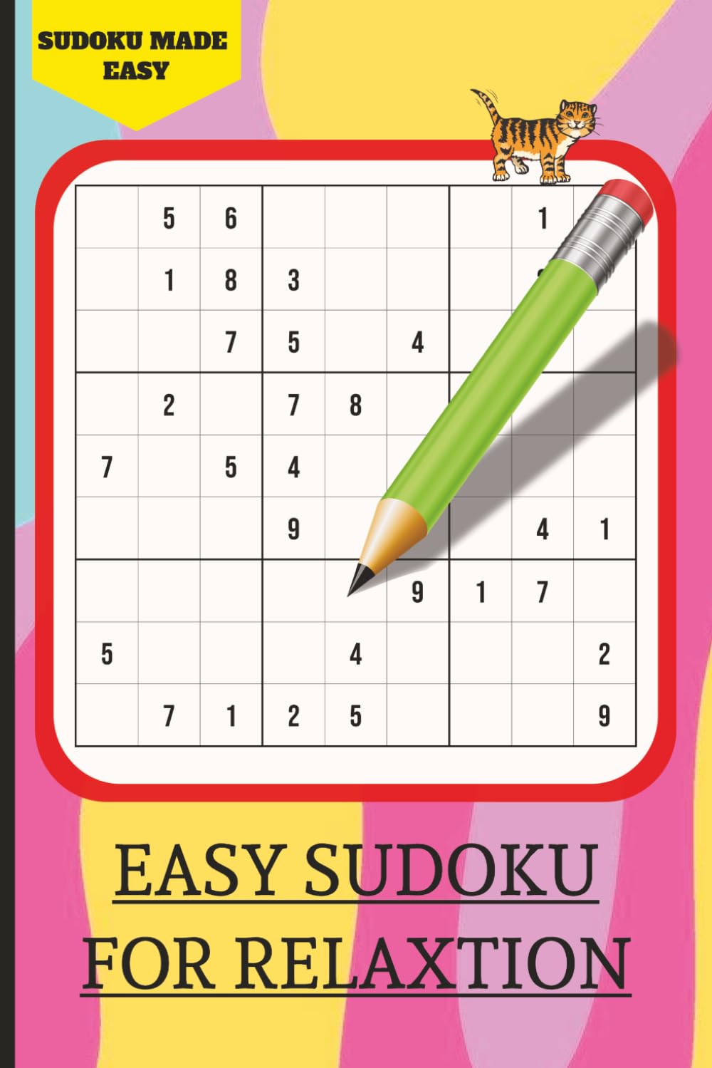 Easy Sudoku for Relaxation: Sudoku Puzzle Book to relax to | 6x9 inches, 110 Pages | 50+ Puzzles | Solutions included