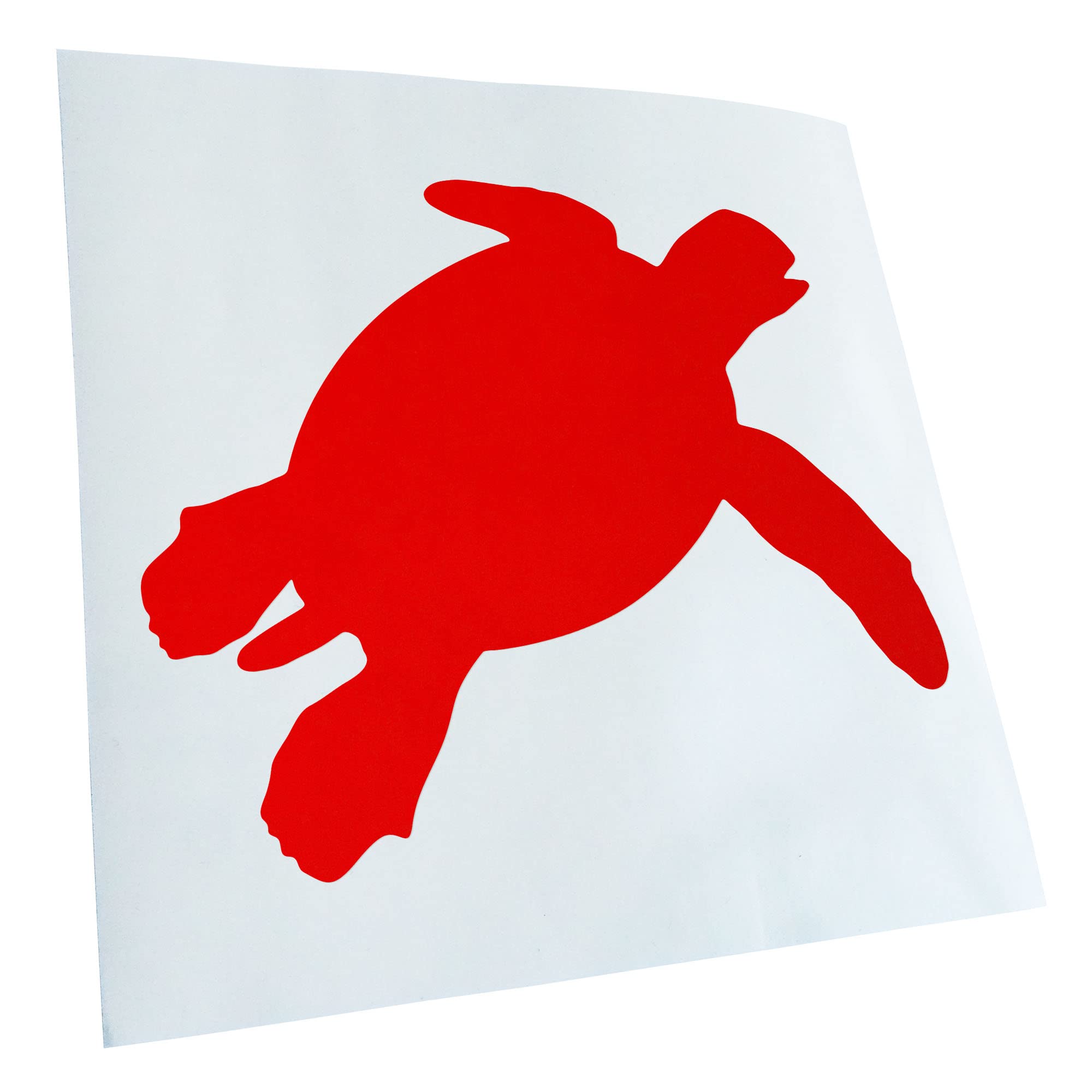 Kiwistar - Car Sticker - Red - 50 x 42 cm Turtle Silhouette Sticker for Car, Laptop, Bicycle, Truck, Motorcycle, Multicoloured JDM Decal Racing