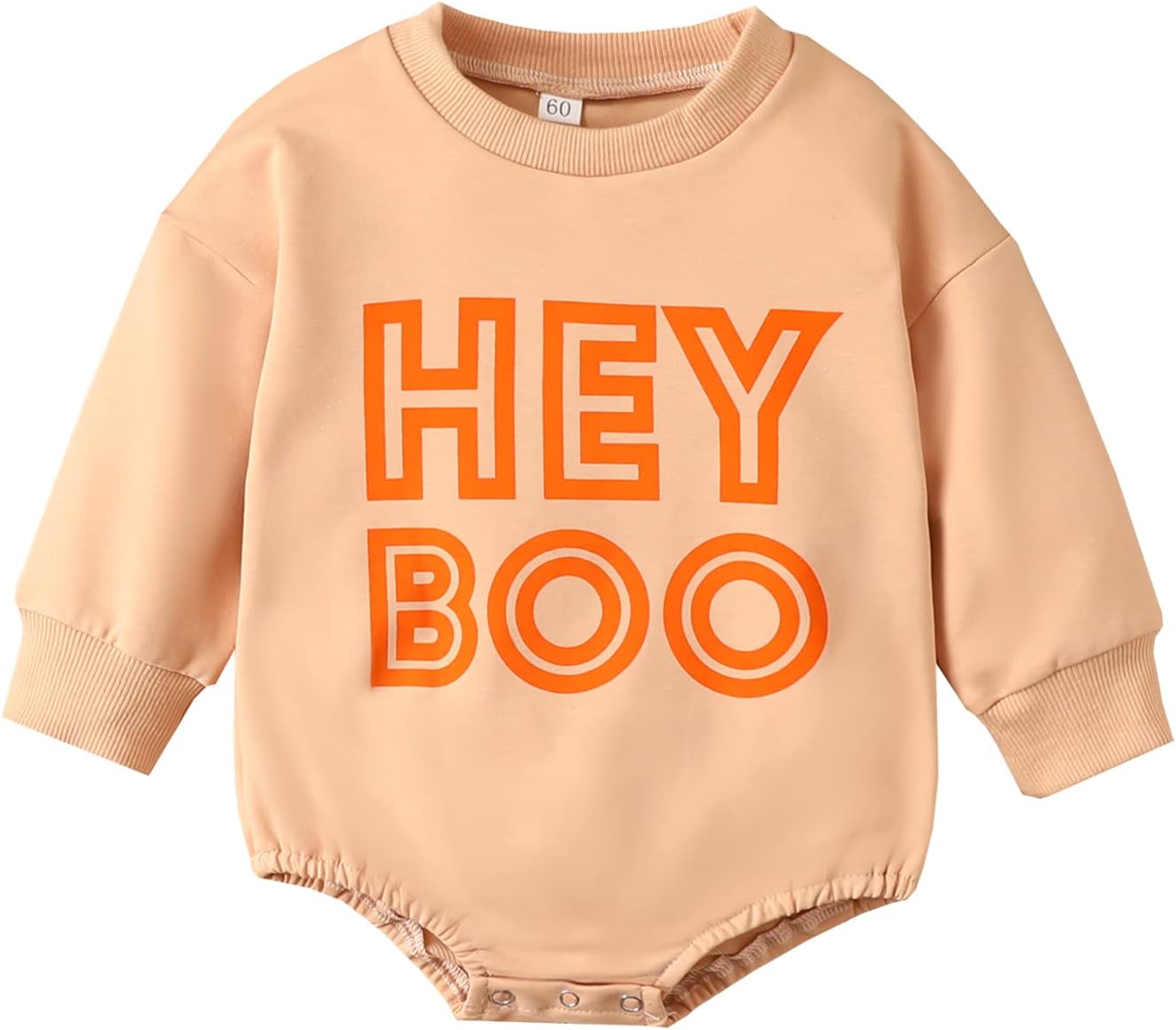 Toddler Infant Baby Girl Boy Halloween Outfit Pumpkin Sweatshirt Oversized Onesie Bubble Romper Sweater Clothes