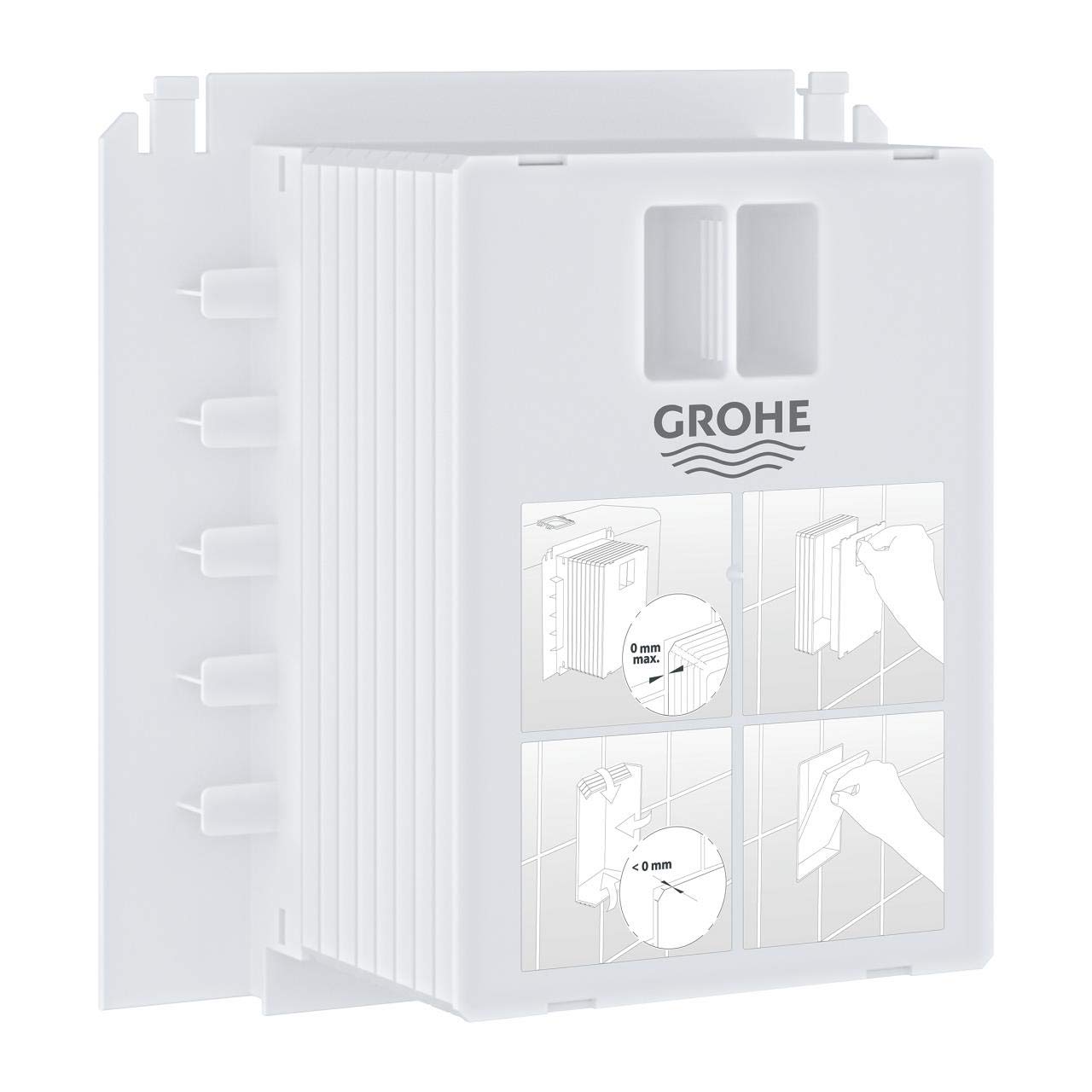 Grohe /Wc Trappe/pour Les Petites Abdeckplatten, S/40911000, Argent