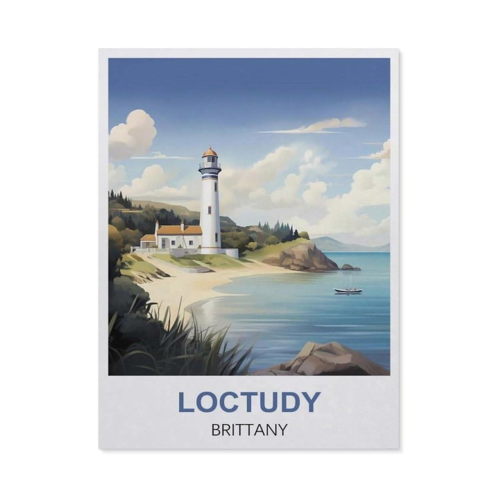 Metal Sign Tin Sign，Loctudy Brittany(15x30cm）