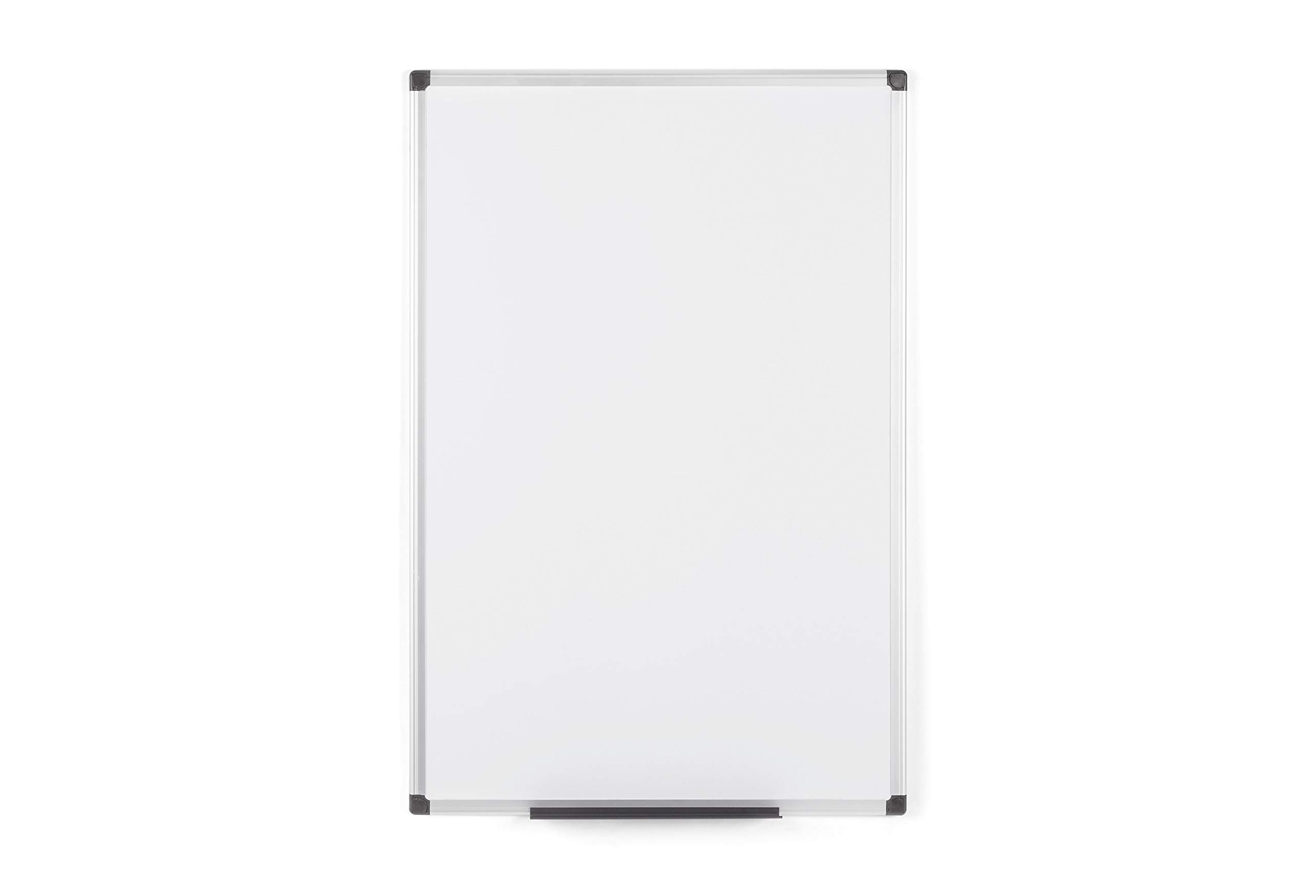 Bi-Office Maya - Pizarra blanca magnética con marco de aluminio, 105 x 75 cm
