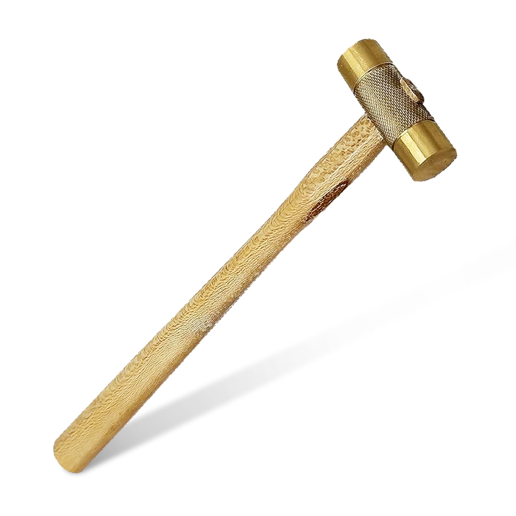 NK eShop Mini Brass Hammer for Jewelry Making – Precision Small Brass Hammer with Wooden Handle for Metal Stamping, Brass Hammers, Flattening, Watch