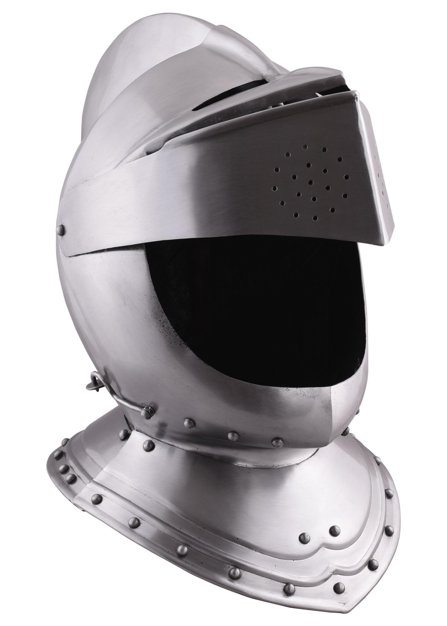 Battle-Merchant Casque fermé anglais, acier 1,6 mm