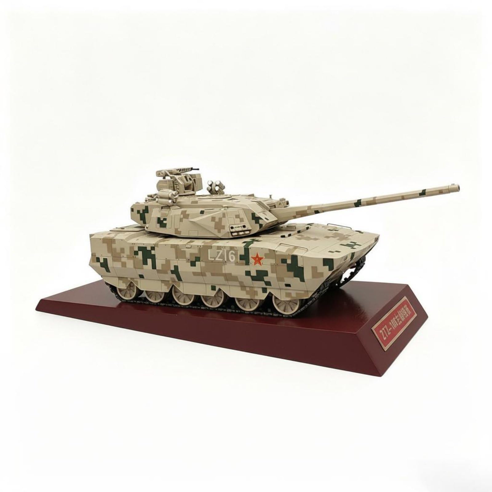 harayaa Maquette de Char Militaire Armored Vehicle-100 Réplique Modèle de Char Véhicule Blindé Miniature de Collection en, Char De Combat Principal Type 1 28100 avec Socle