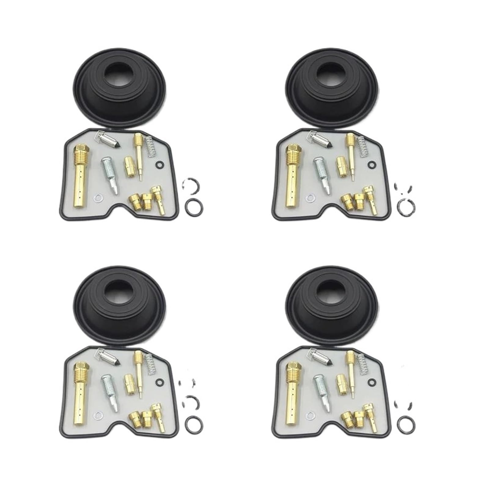 4X Carburetor Repair Kit Float Vacuum Diaphragm for 1997 Year for YAM&AHA FZ400 4YR FZ 400(4 Set B)
