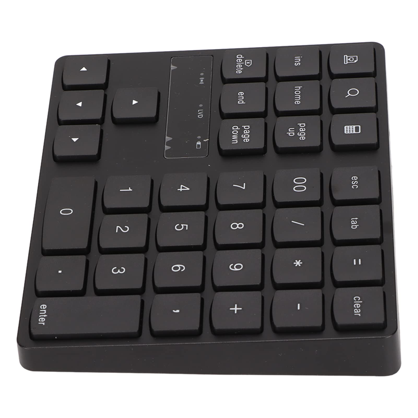 Bezprzewodowa Klawiatura Numeryczna, 35 Klawiszy 2.4G Przenośna Klawiatura Numeryczna Klawiatura Laptopa USB Ergonomiczna Konstrukcja Cicha Jednoręczna Klawiatura do Gier na PC Laptop Komputer Stacjon