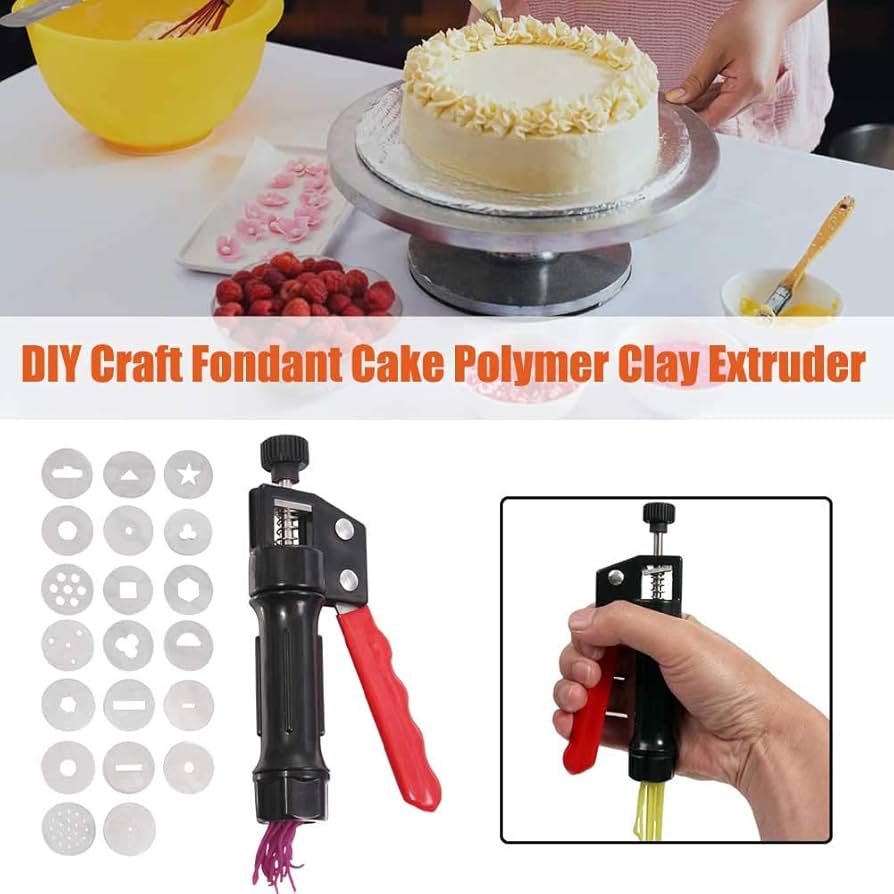 Amazon.co.jp: シュガーペースト押出機、粘土押出機、20個の