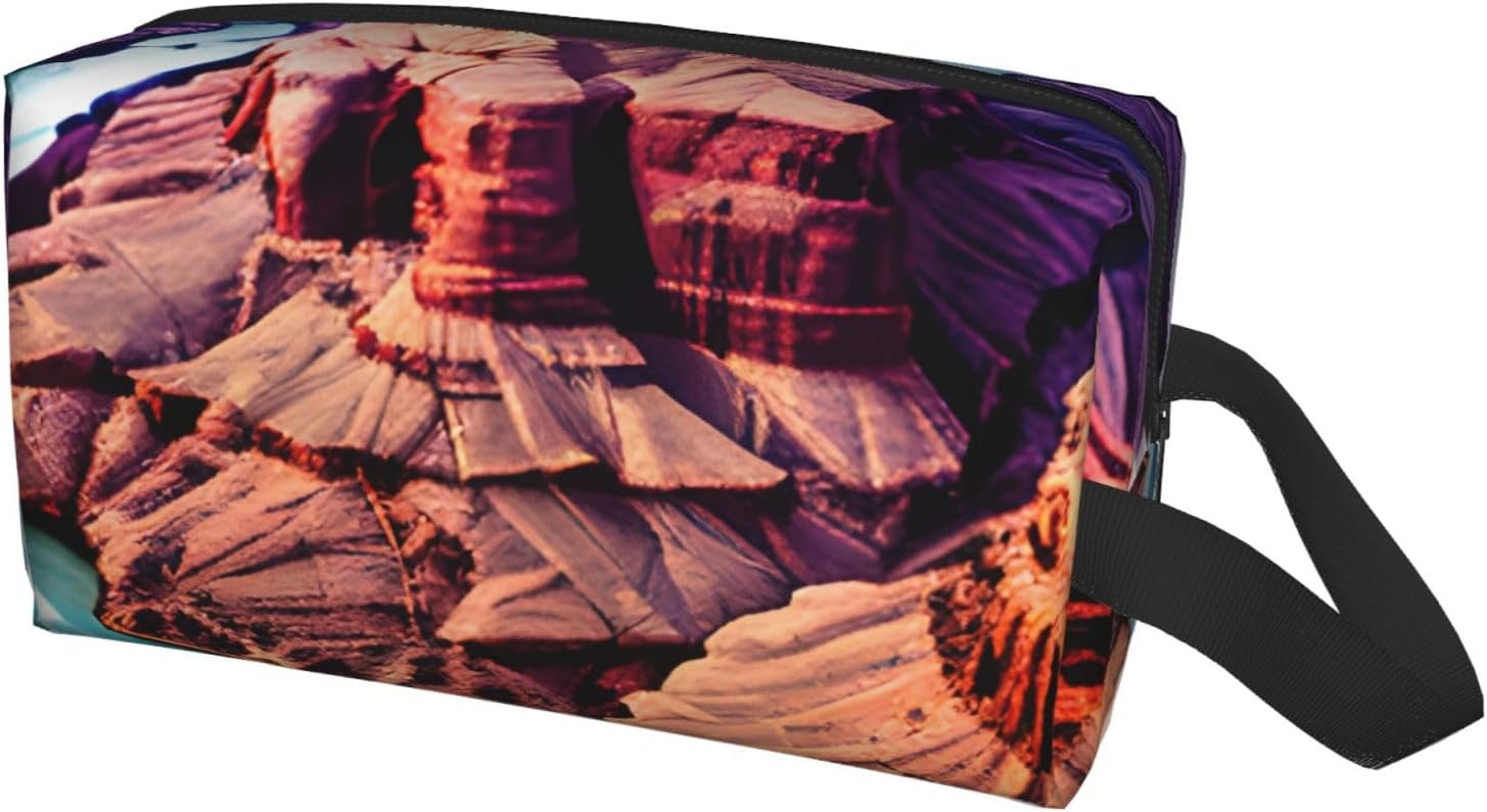 Beauty Grand Canyon Print Large Capacity Travel Toiletry Bag for Women Men Cosmetic Pouch Daily Organizer image 2