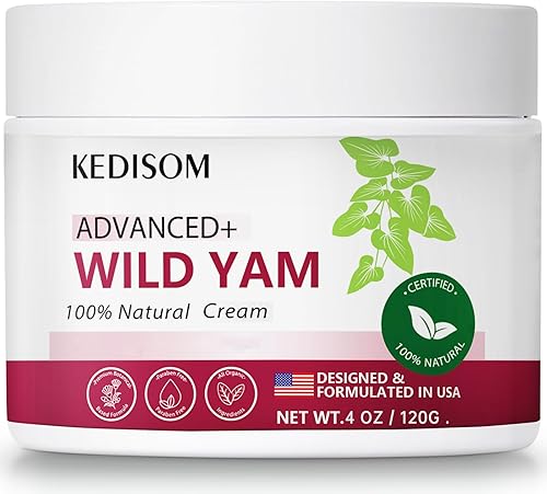 Crema de ñame silvestre para rejuvenecimiento de la piel, fórmula natural con raíz de ñame silvestre, crema orgánica de ñame silvestre para suavizar