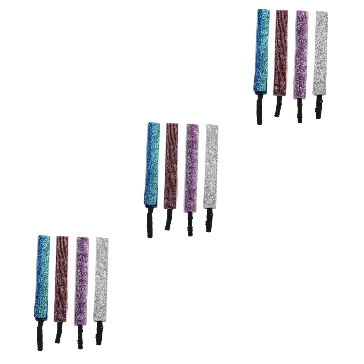 Abaodam Sport Stirnband Wander Stirnbänder Workout Schweißband Sportstirnbänder Für Mädchen Elastisches Sport Stirnband Lauf Haarbänder Für Schweißband Pailletten Stirnband