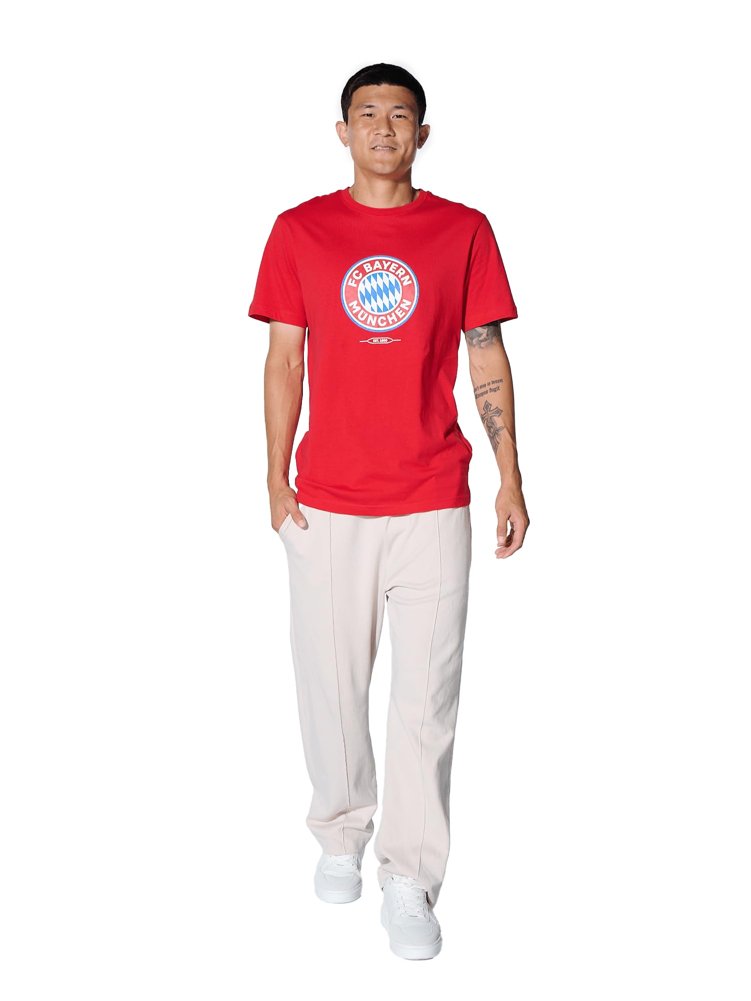 FC Bayern München | Maglietta Essential| Uomo Rosso